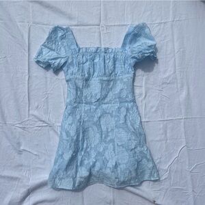 Blue mini dress